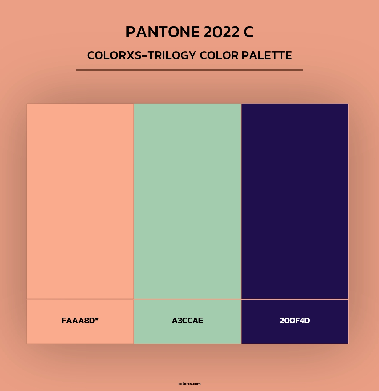PANTONE 2022 C - Colorxs Trilogy Palette