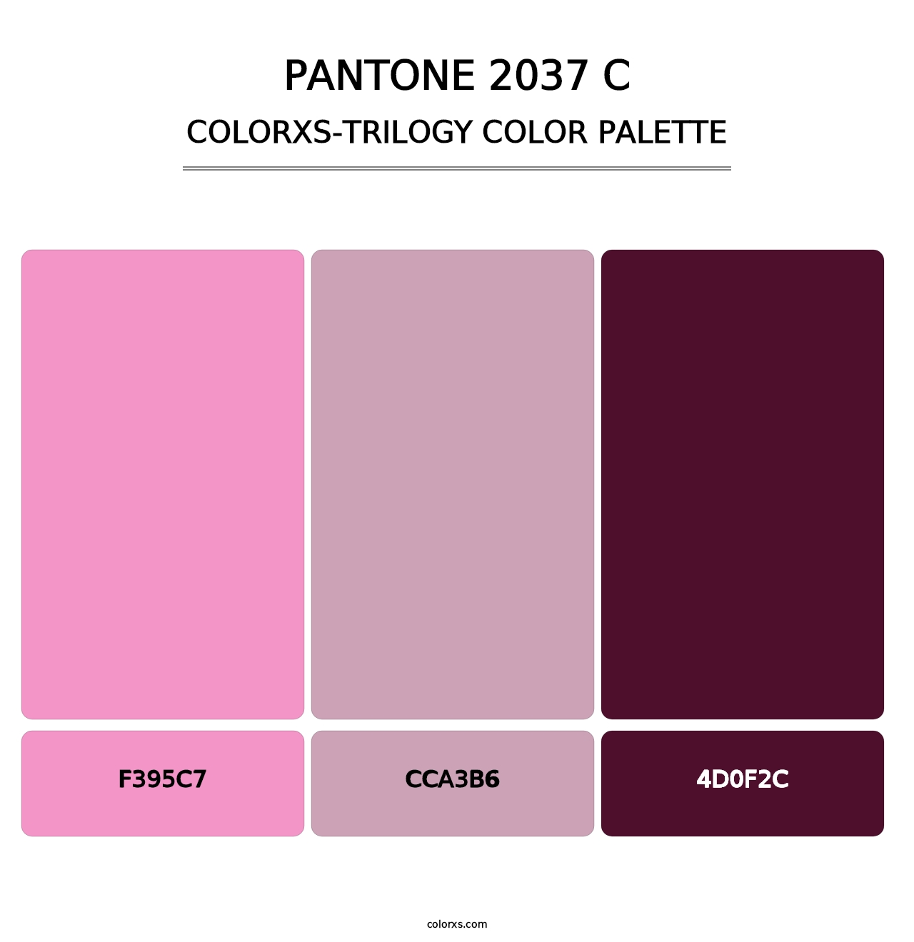 PANTONE 2037 C - Colorxs Trilogy Palette