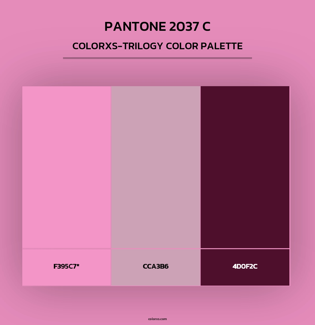 PANTONE 2037 C - Colorxs Trilogy Palette