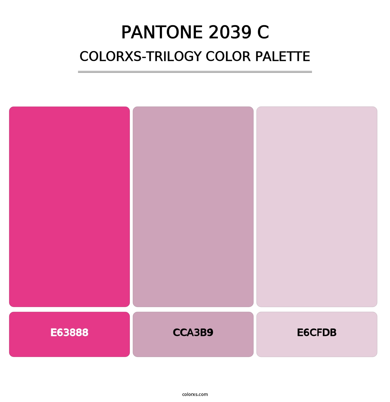 PANTONE 2039 C - Colorxs Trilogy Palette