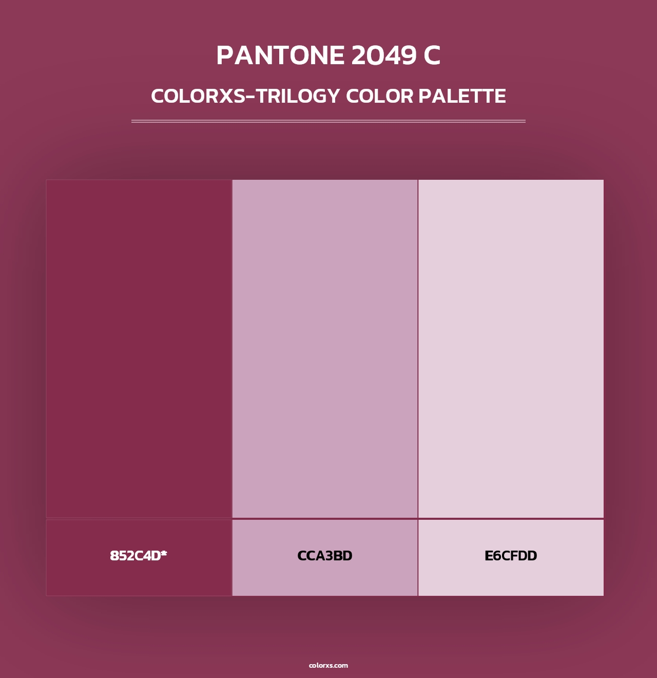 PANTONE 2049 C - Colorxs Trilogy Palette