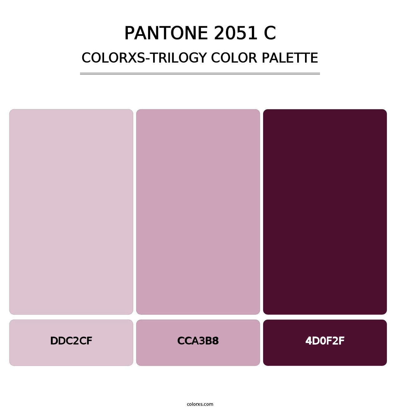 PANTONE 2051 C - Colorxs Trilogy Palette