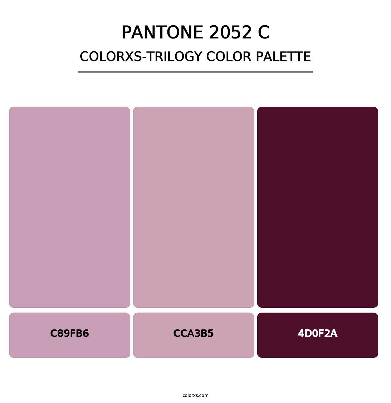 PANTONE 2052 C - Colorxs Trilogy Palette