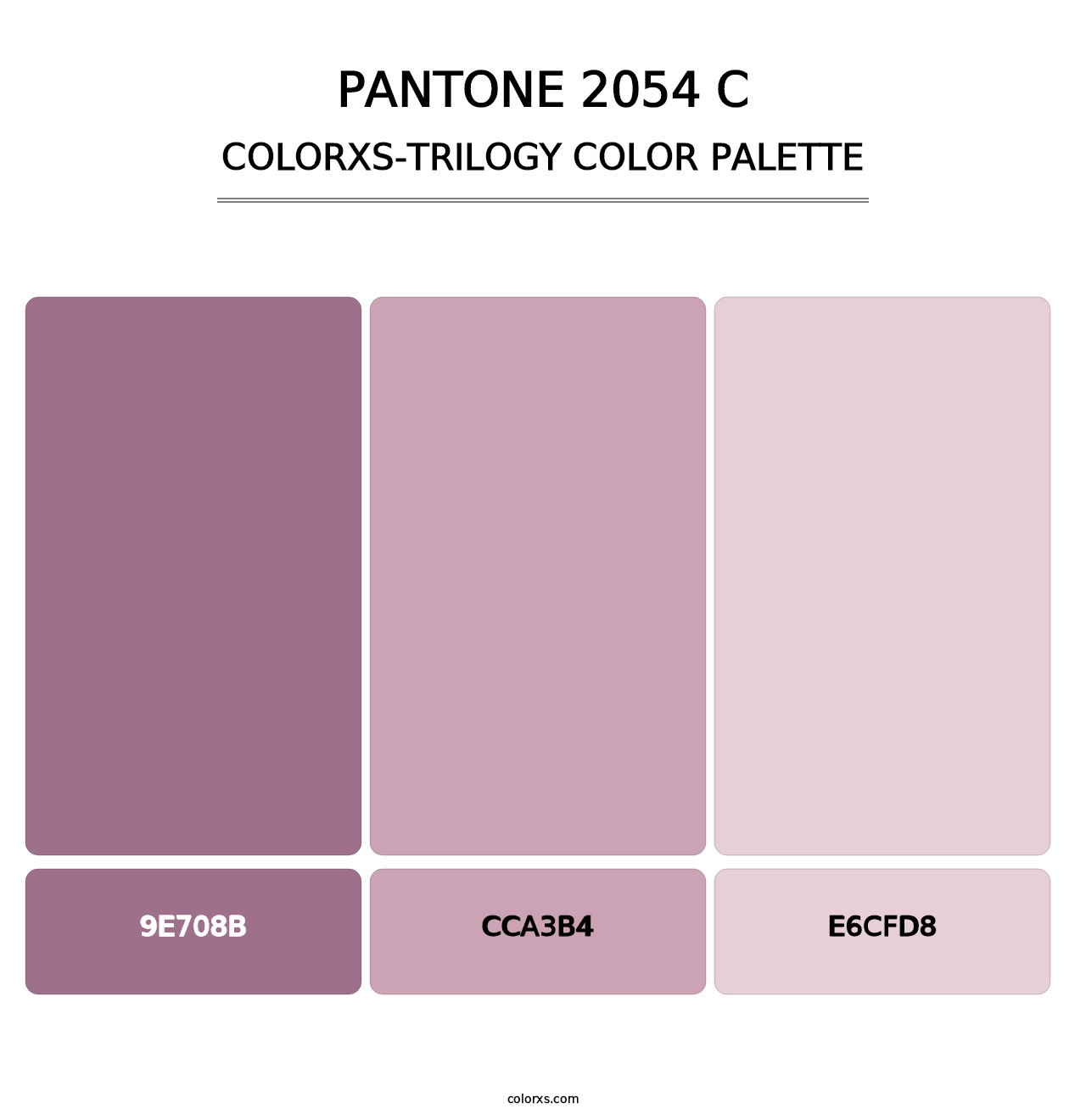 PANTONE 2054 C - Colorxs Trilogy Palette
