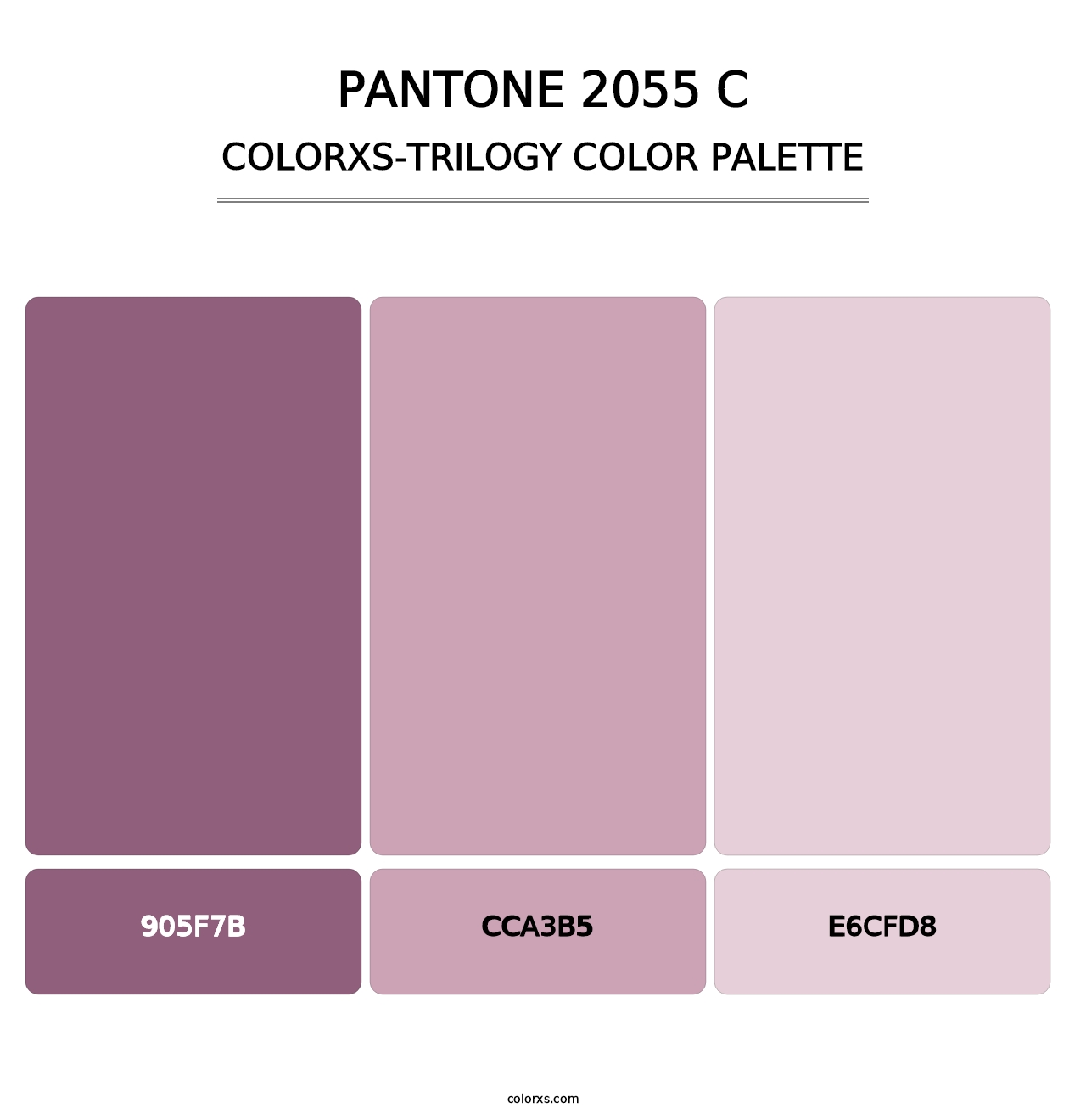 PANTONE 2055 C - Colorxs Trilogy Palette
