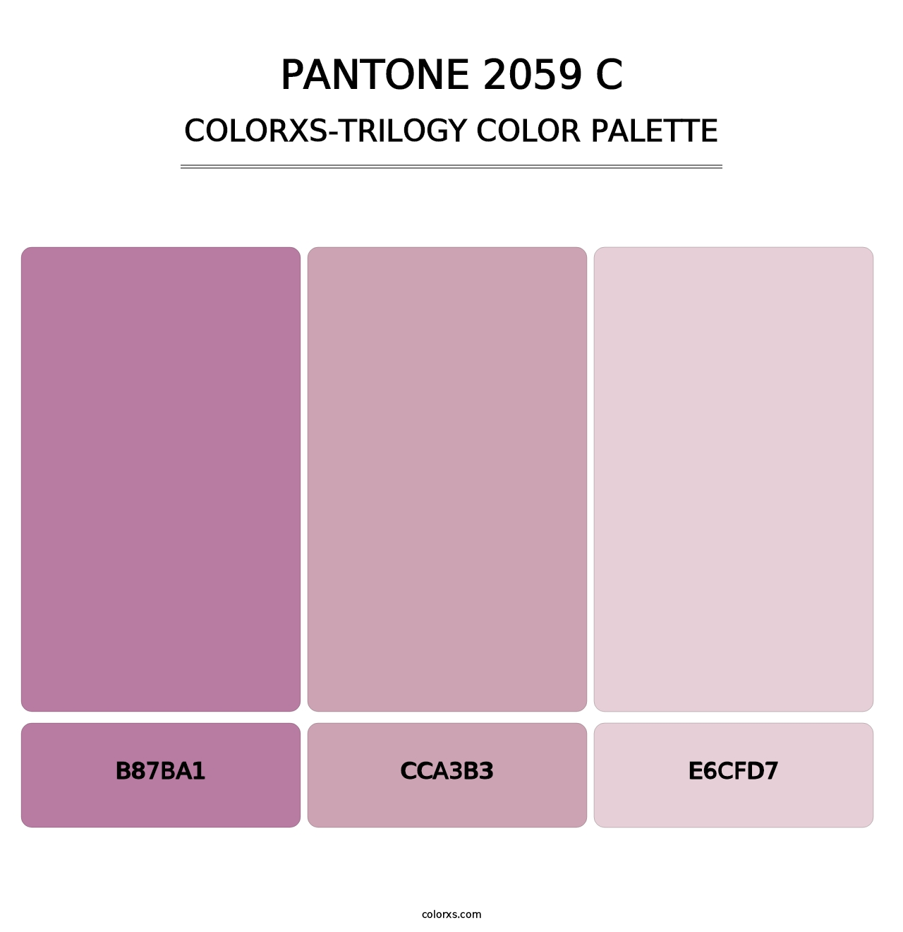 PANTONE 2059 C - Colorxs Trilogy Palette
