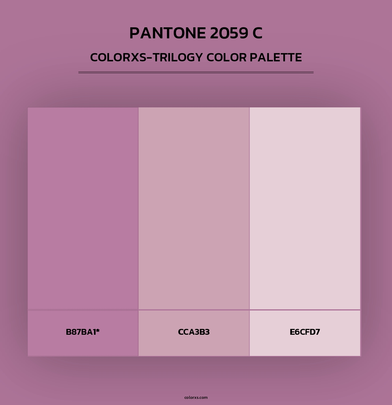 PANTONE 2059 C - Colorxs Trilogy Palette
