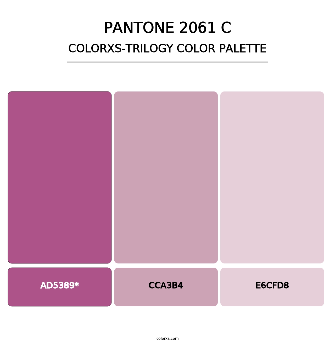 PANTONE 2061 C - Colorxs Trilogy Palette