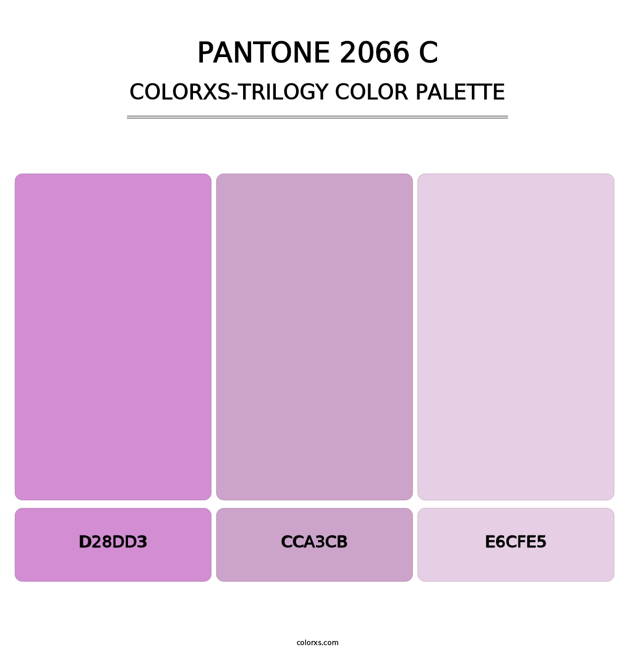PANTONE 2066 C - Colorxs Trilogy Palette