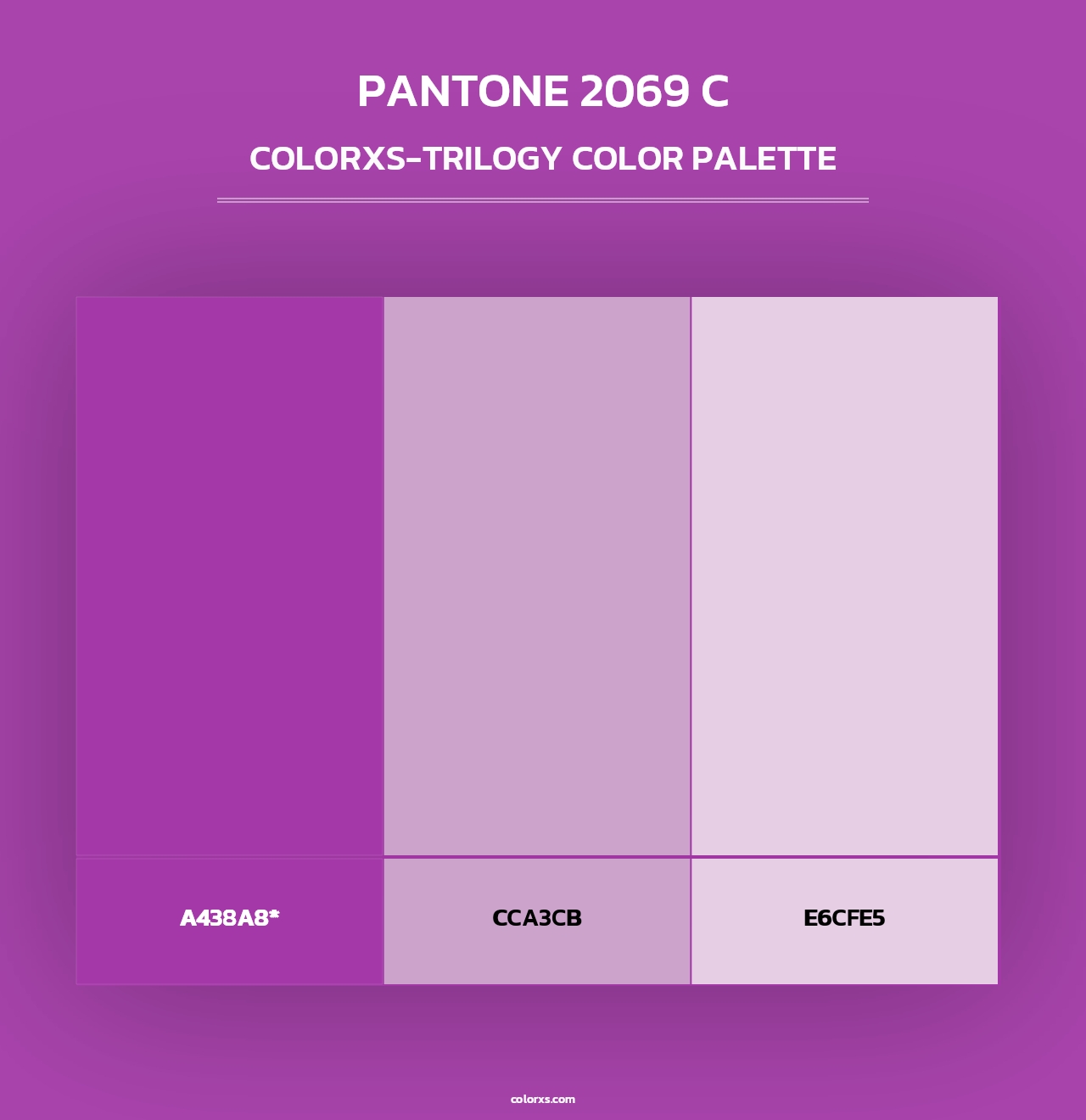 PANTONE 2069 C - Colorxs Trilogy Palette