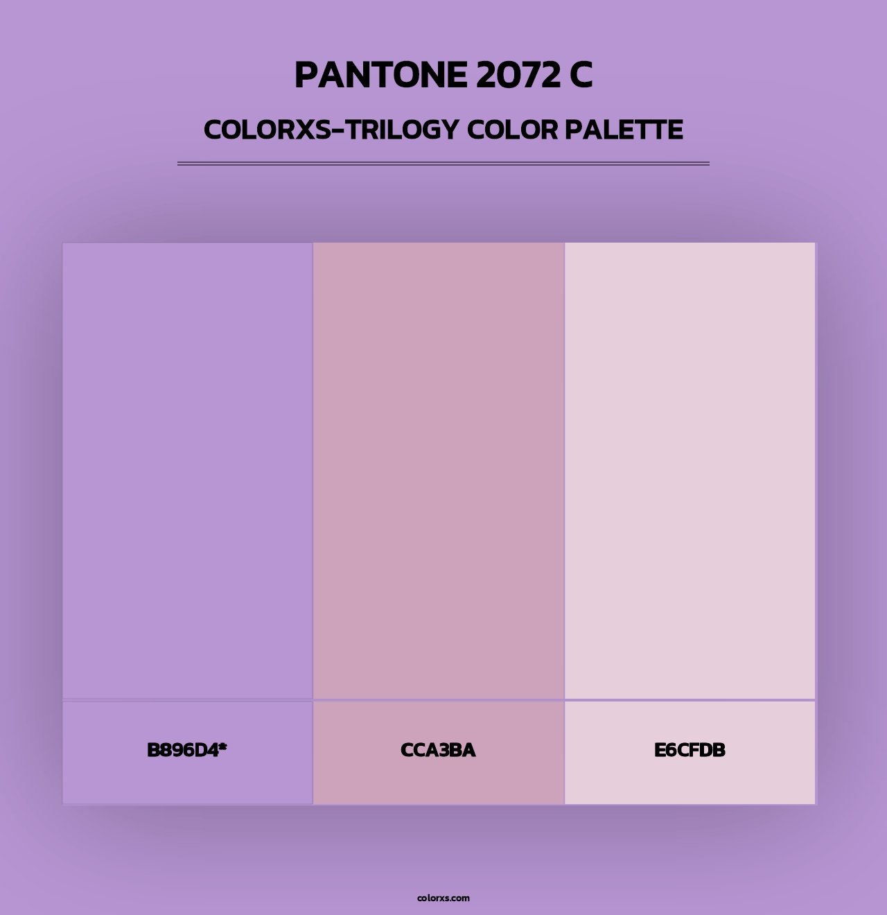 PANTONE 2072 C - Colorxs Trilogy Palette
