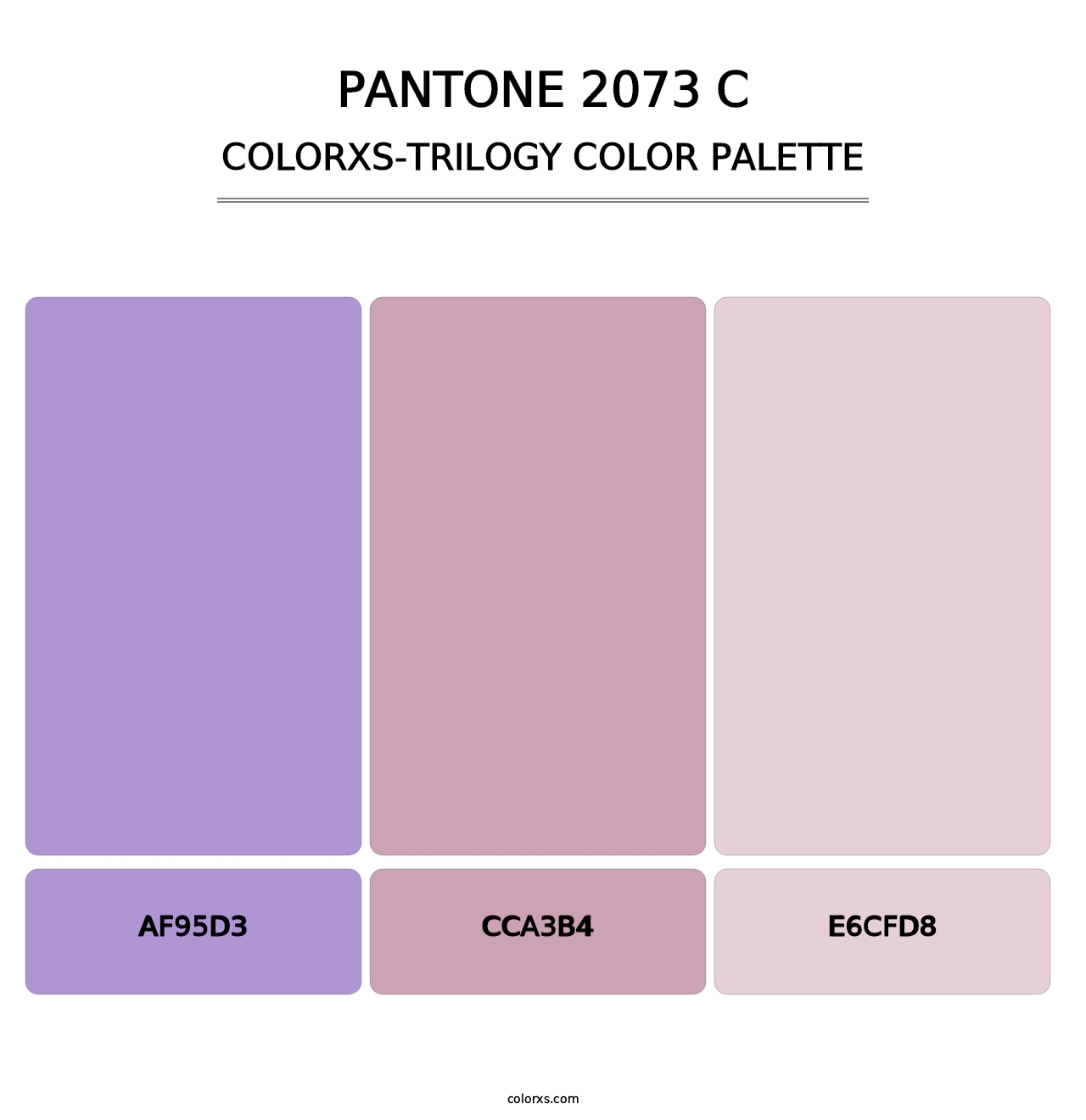 PANTONE 2073 C - Colorxs Trilogy Palette