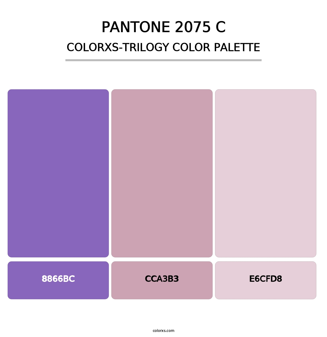 PANTONE 2075 C - Colorxs Trilogy Palette