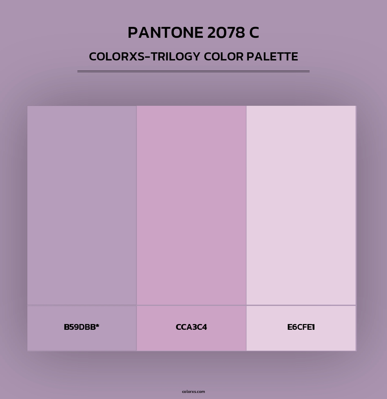 PANTONE 2078 C - Colorxs Trilogy Palette