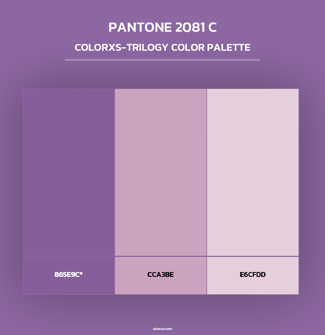 PANTONE 2081 C - Colorxs Trilogy Palette