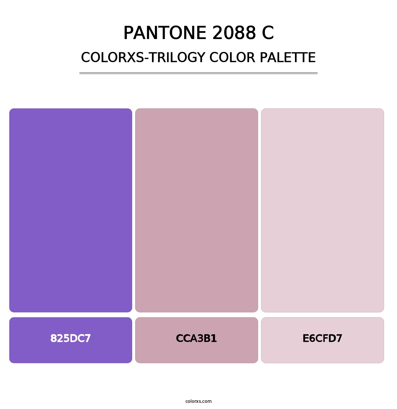 PANTONE 2088 C - Colorxs Trilogy Palette
