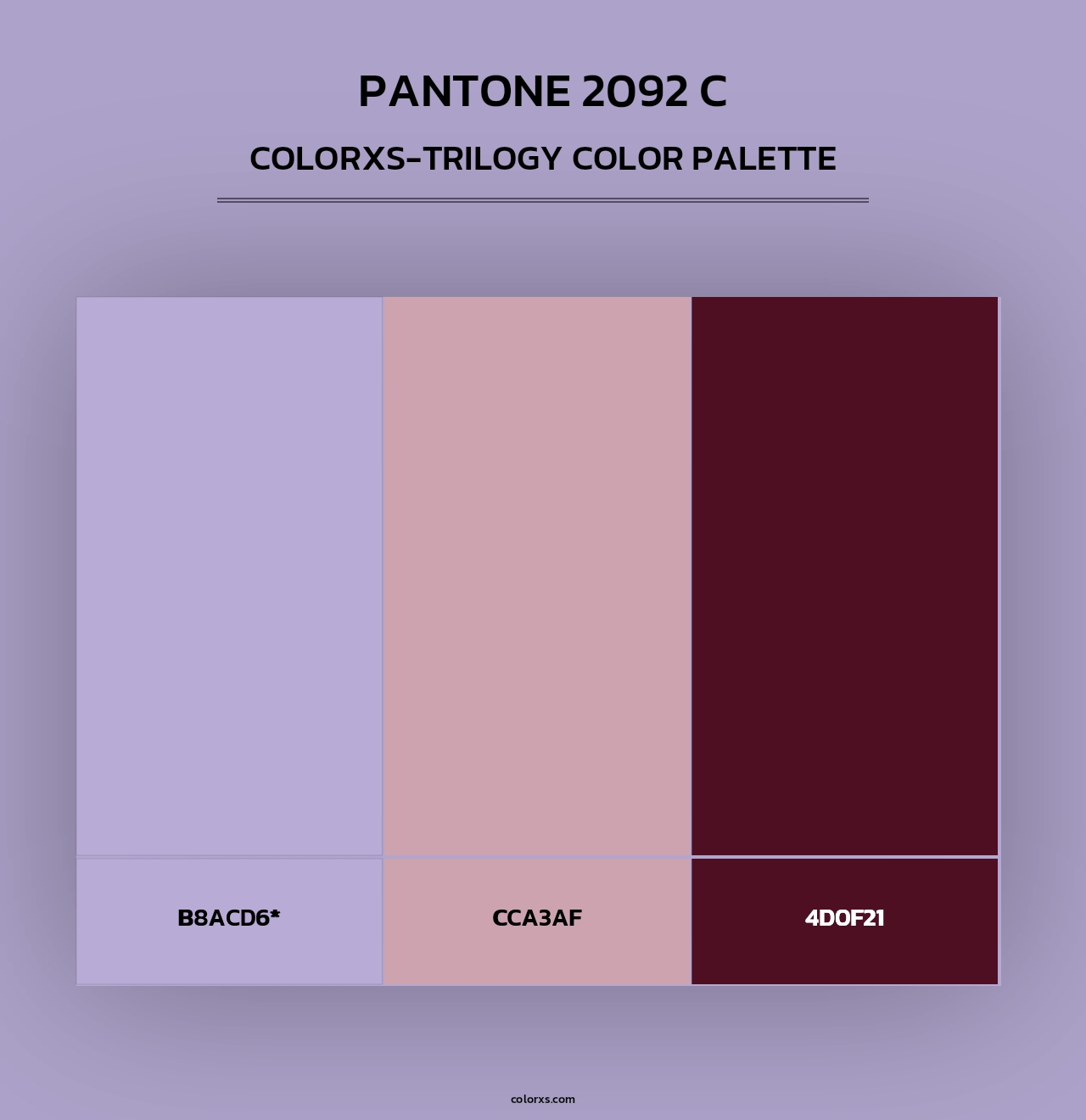 PANTONE 2092 C - Colorxs Trilogy Palette