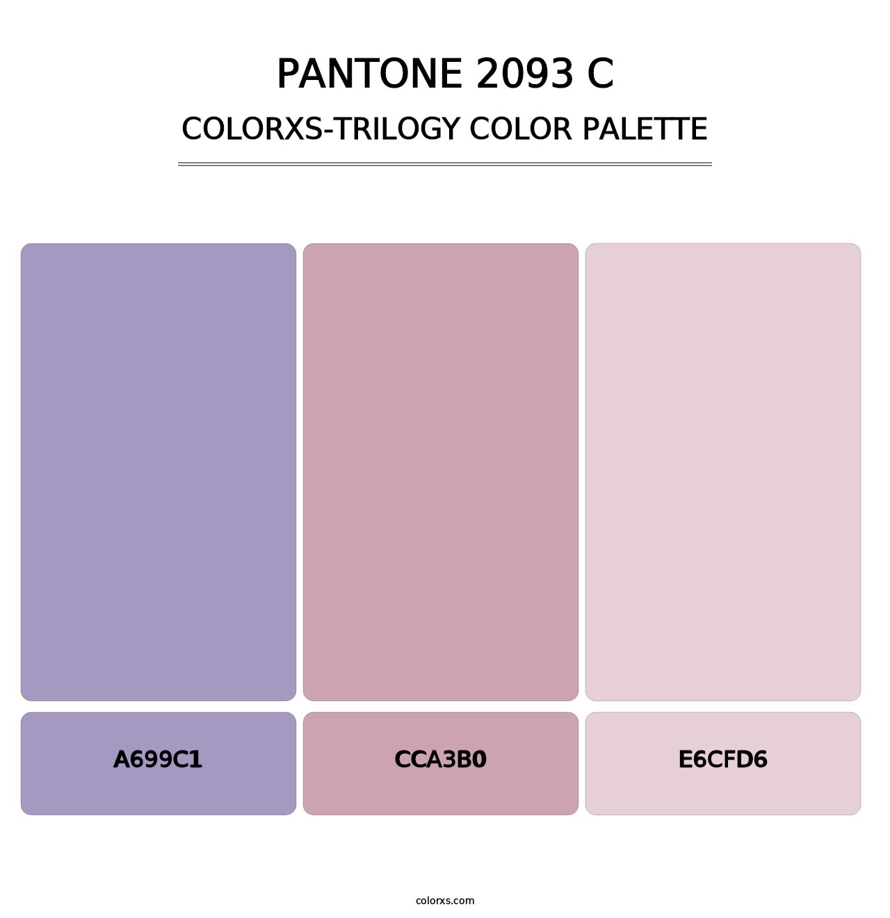 PANTONE 2093 C - Colorxs Trilogy Palette