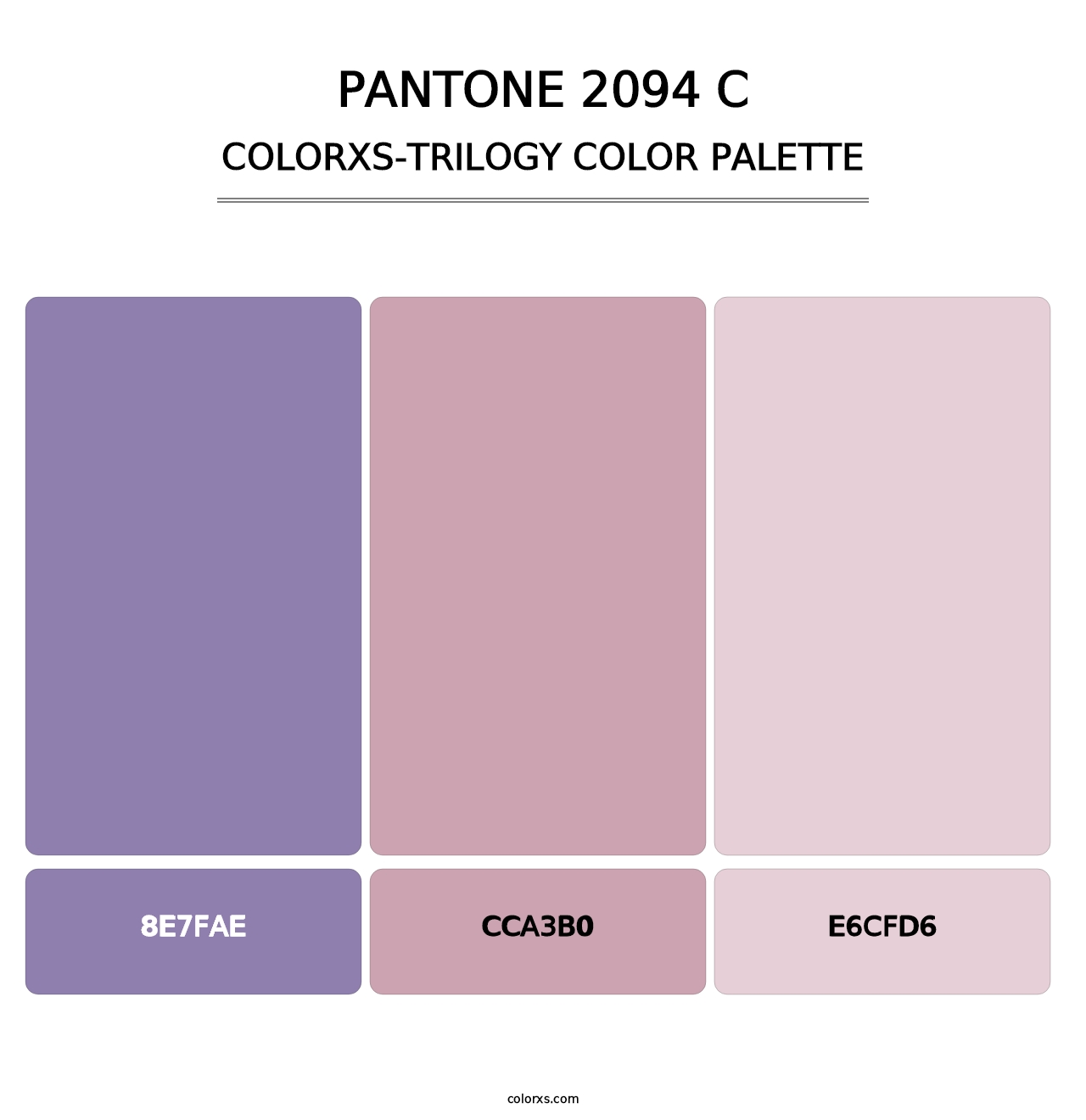 PANTONE 2094 C - Colorxs Trilogy Palette