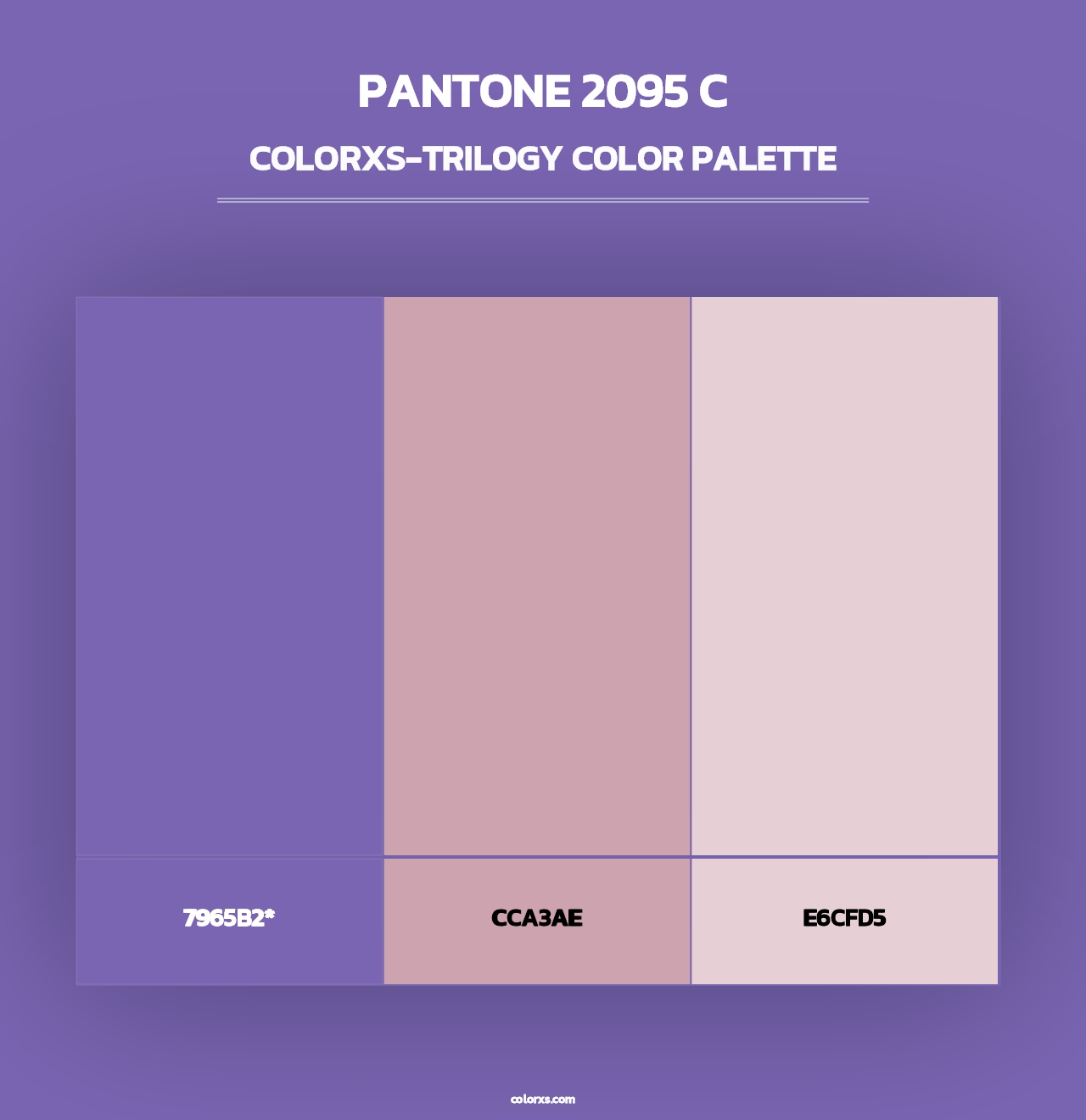 PANTONE 2095 C - Colorxs Trilogy Palette