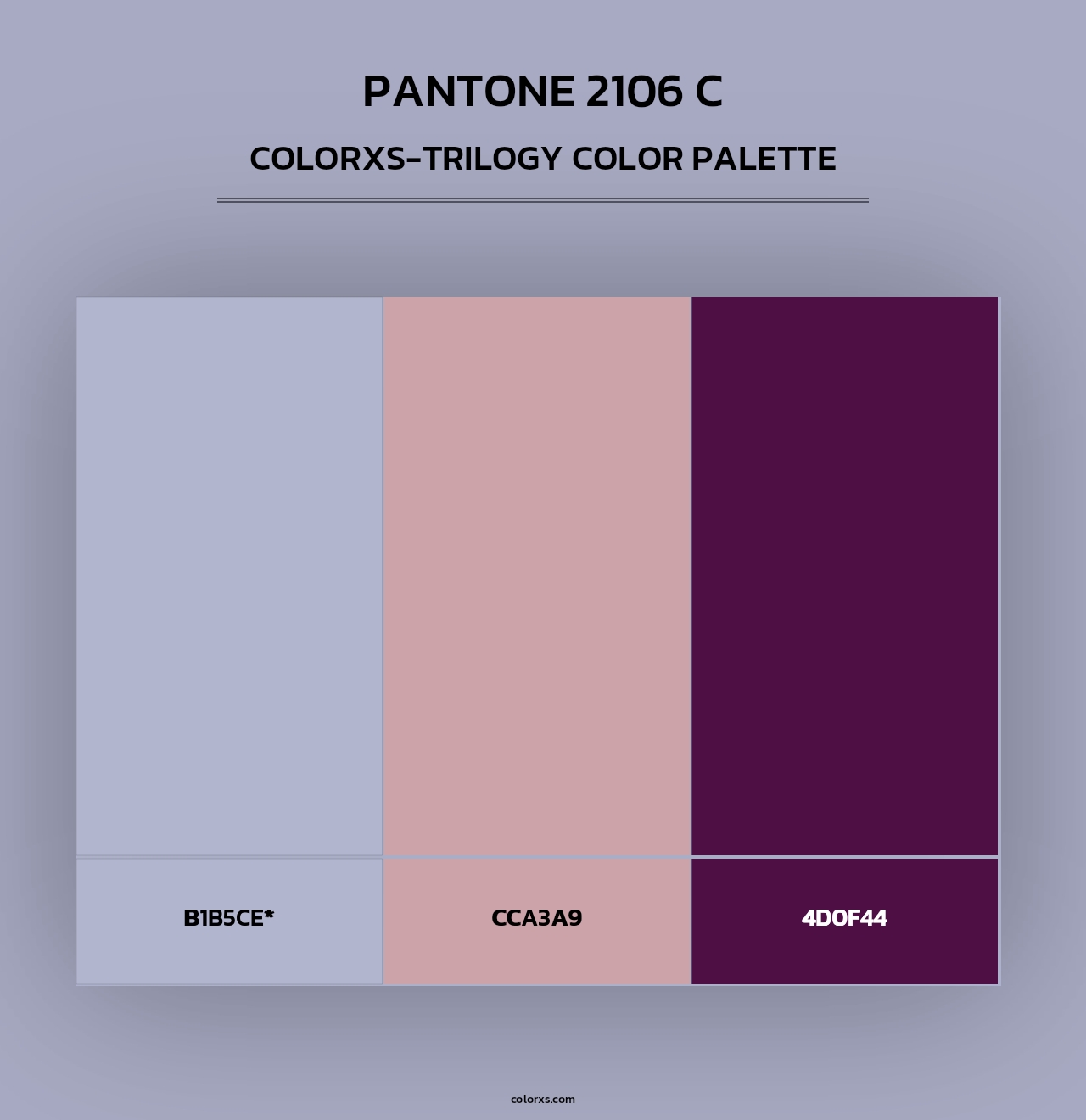 PANTONE 2106 C - Colorxs Trilogy Palette
