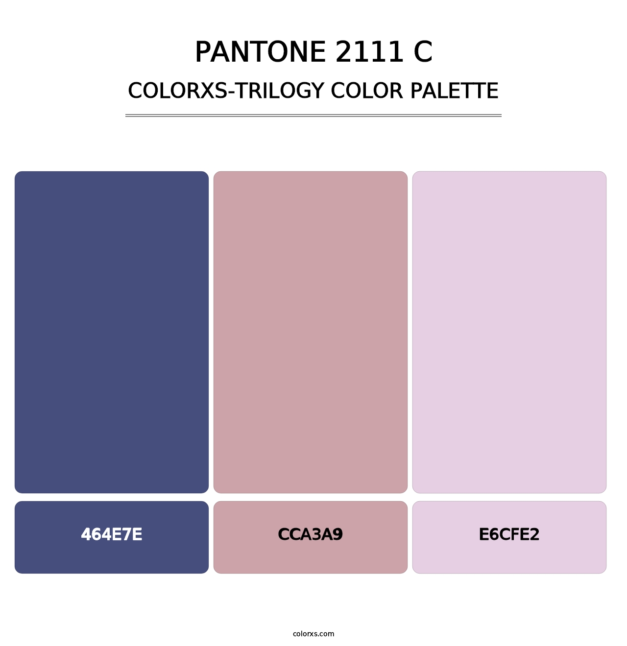PANTONE 2111 C - Colorxs Trilogy Palette