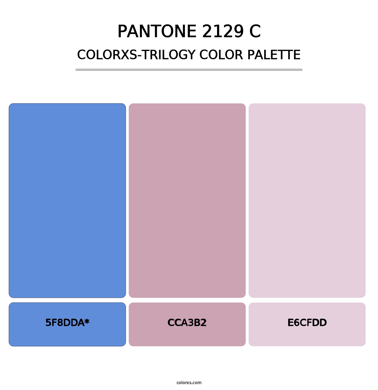 PANTONE 2129 C - Colorxs Trilogy Palette