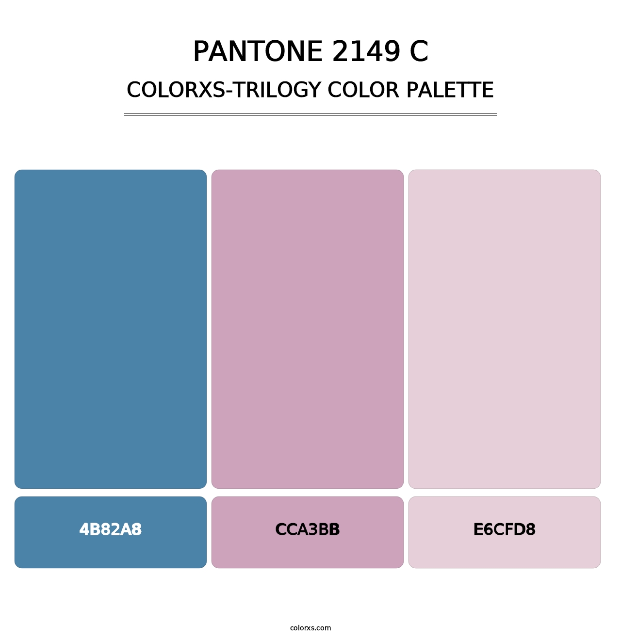 PANTONE 2149 C - Colorxs Trilogy Palette