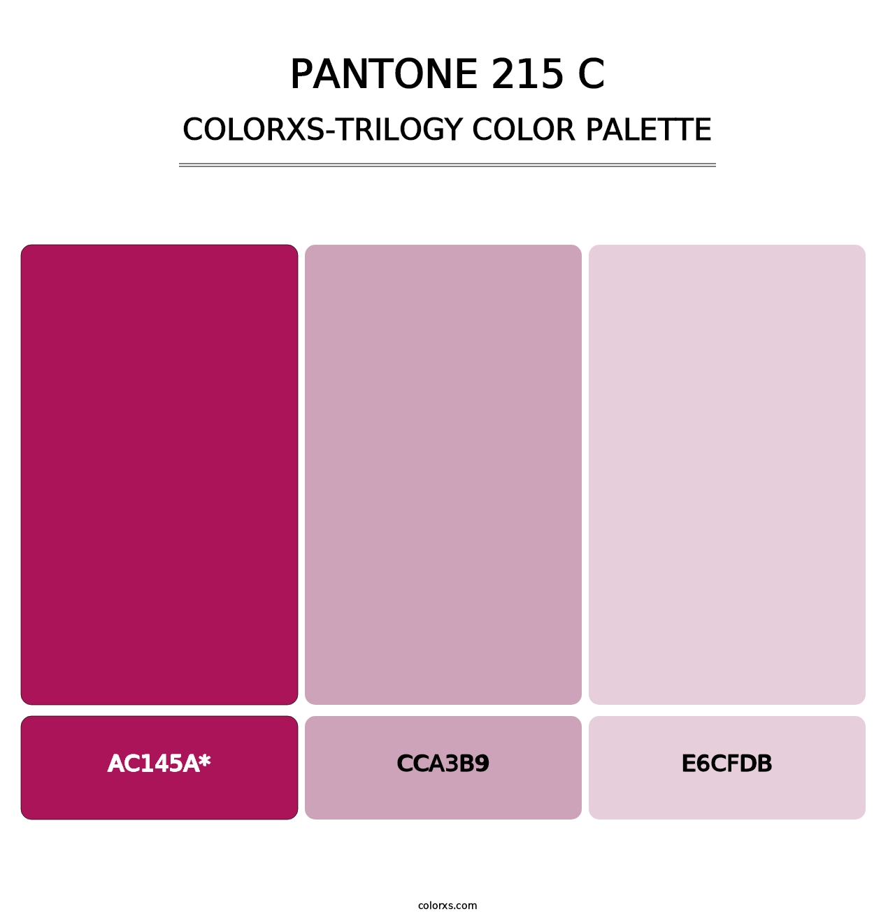 PANTONE 215 C - Colorxs Trilogy Palette