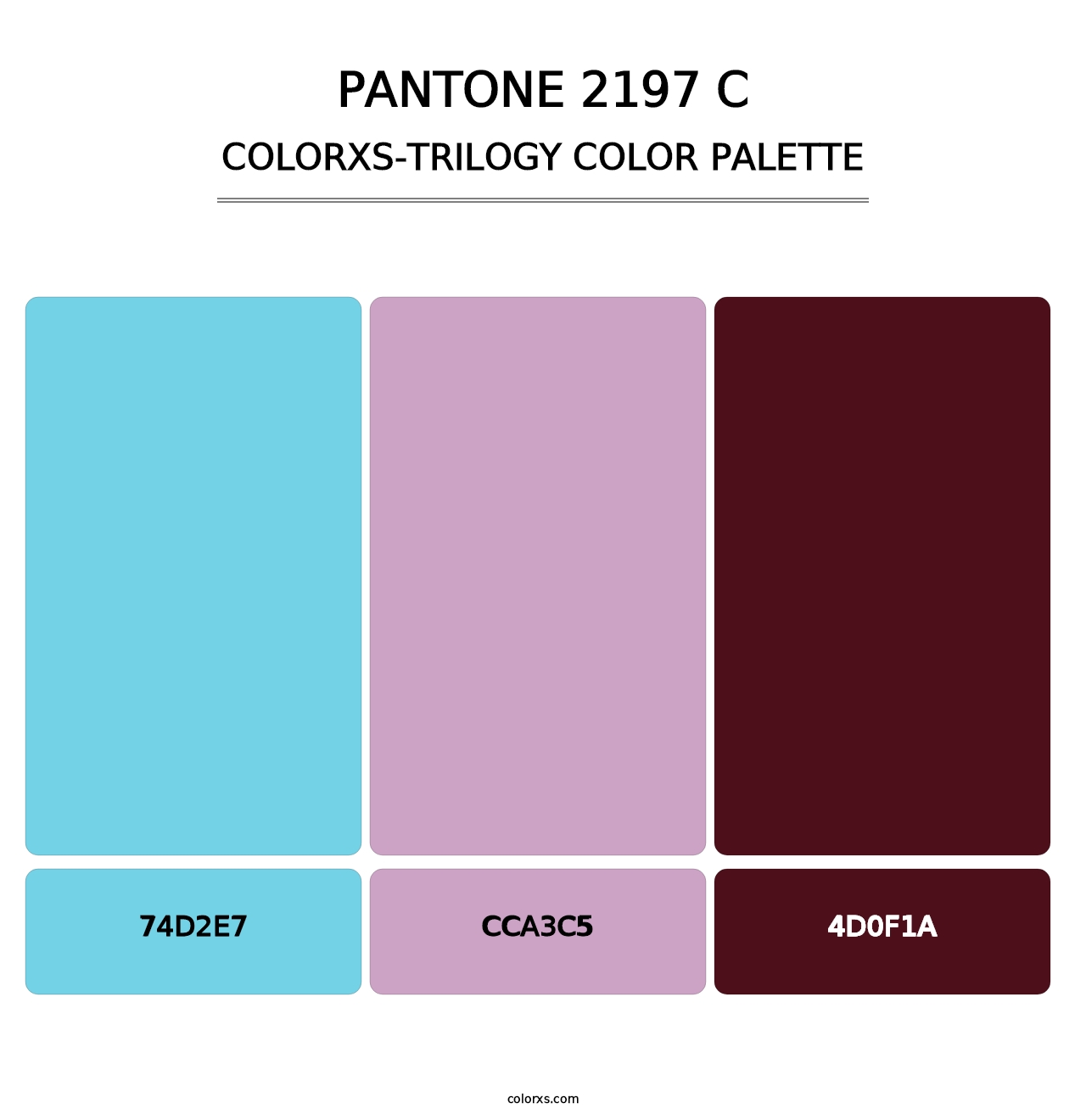 PANTONE 2197 C - Colorxs Trilogy Palette
