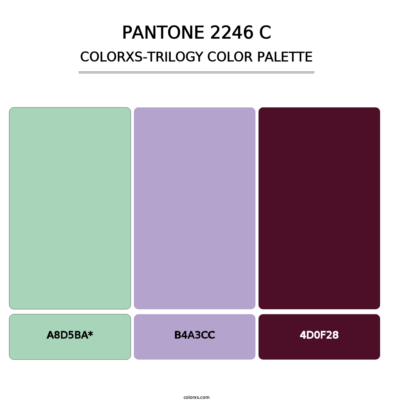PANTONE 2246 C - Colorxs Trilogy Palette