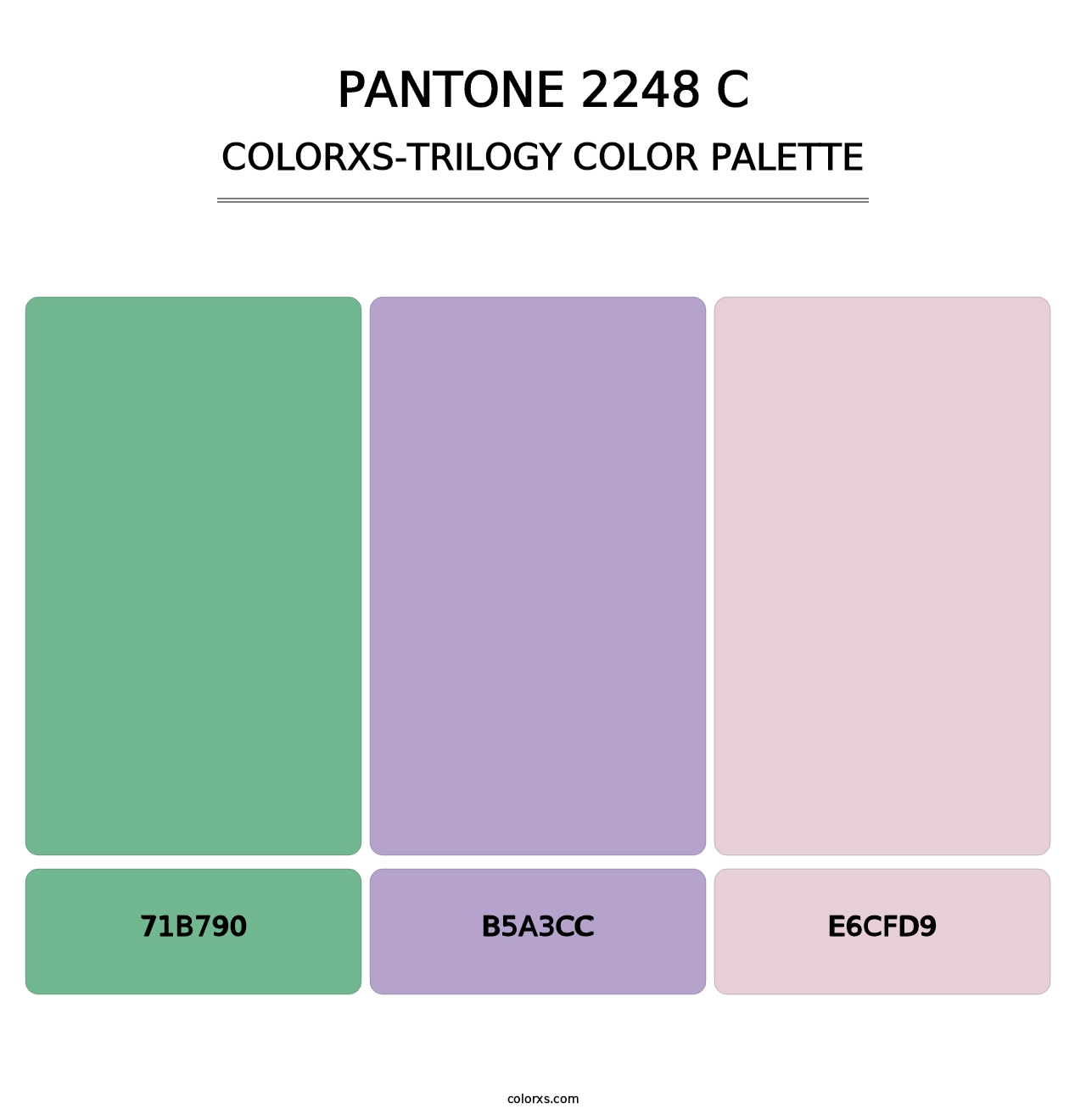 PANTONE 2248 C - Colorxs Trilogy Palette
