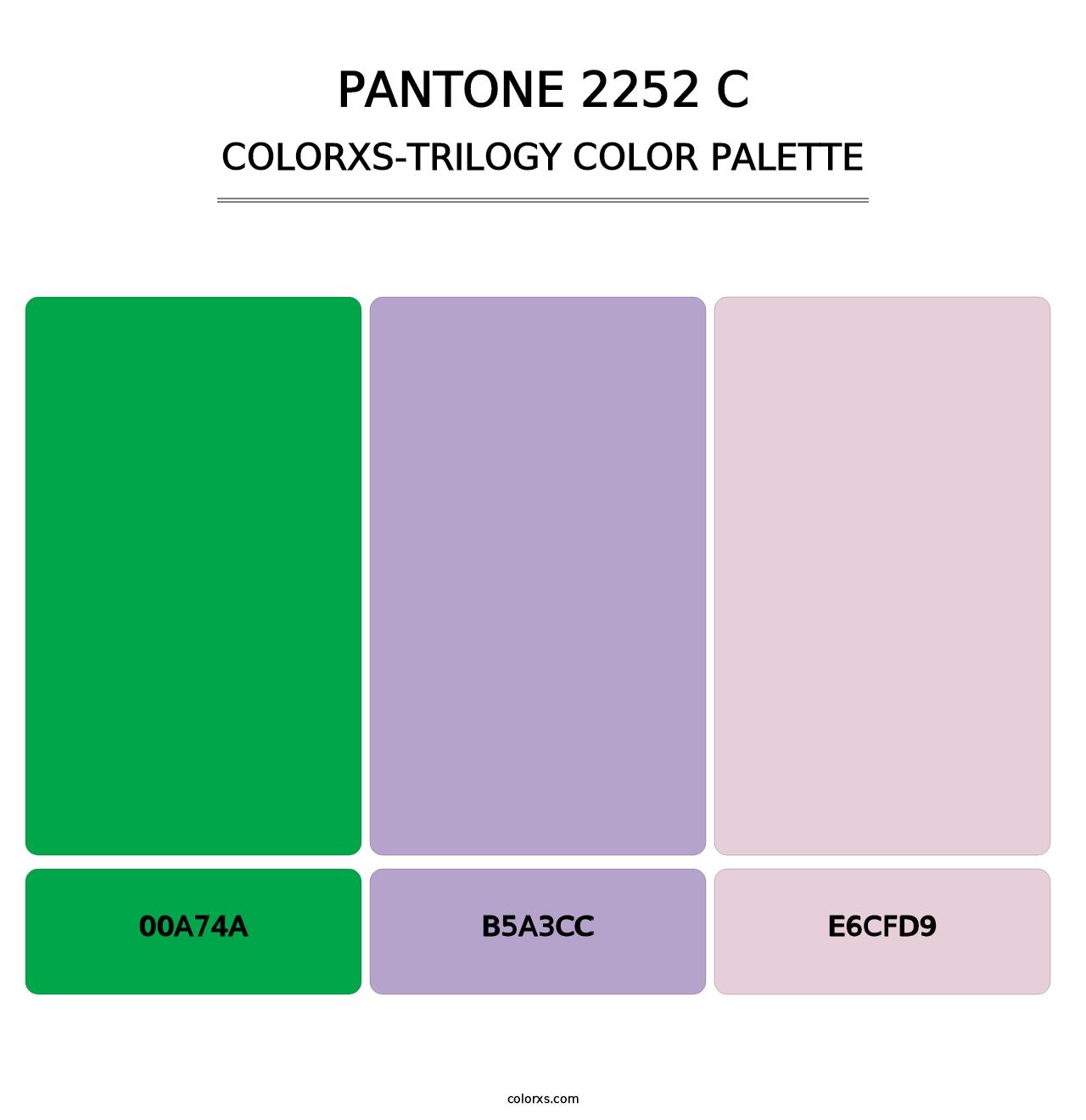 PANTONE 2252 C - Colorxs Trilogy Palette
