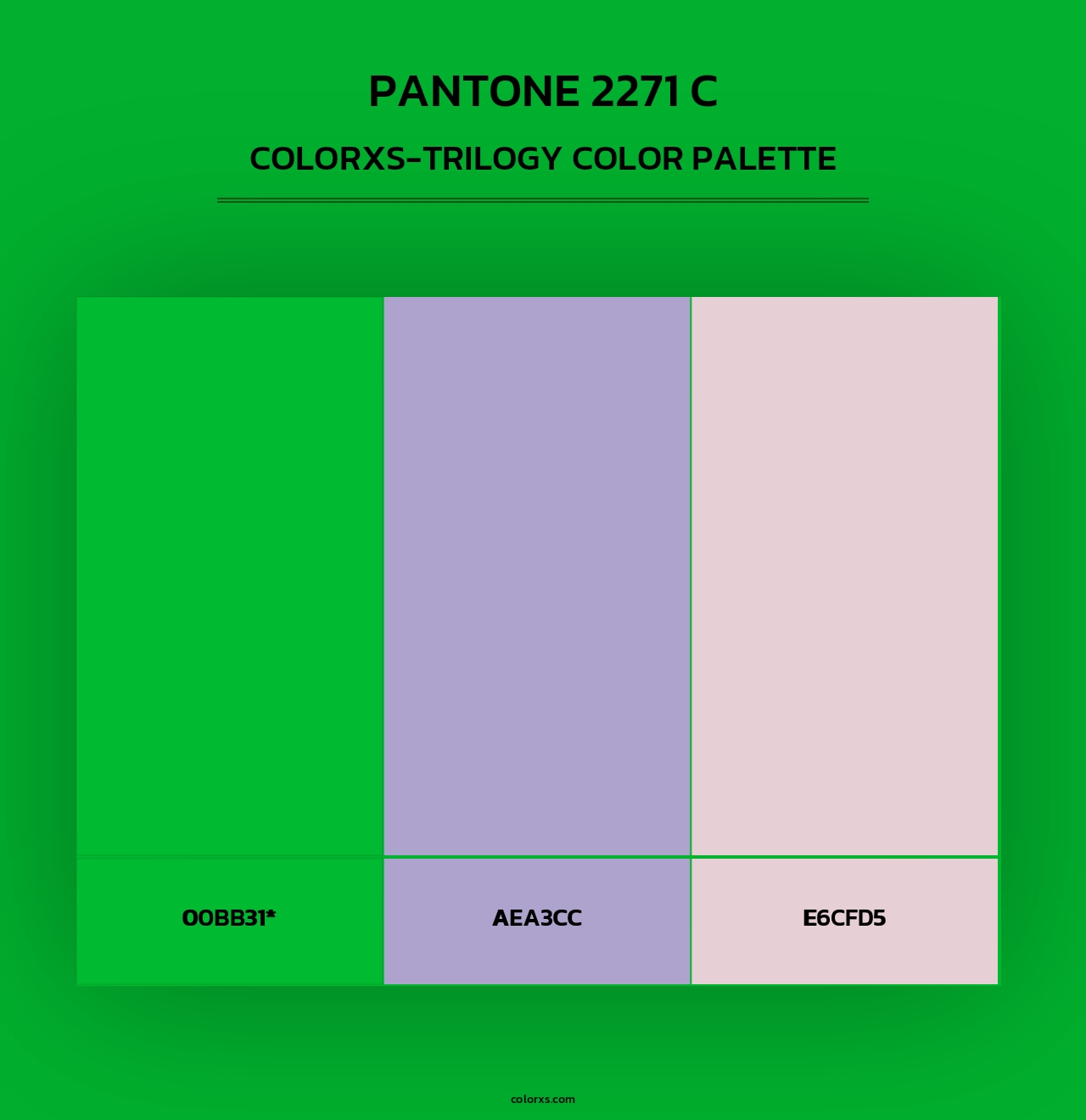 PANTONE 2271 C - Colorxs Trilogy Palette