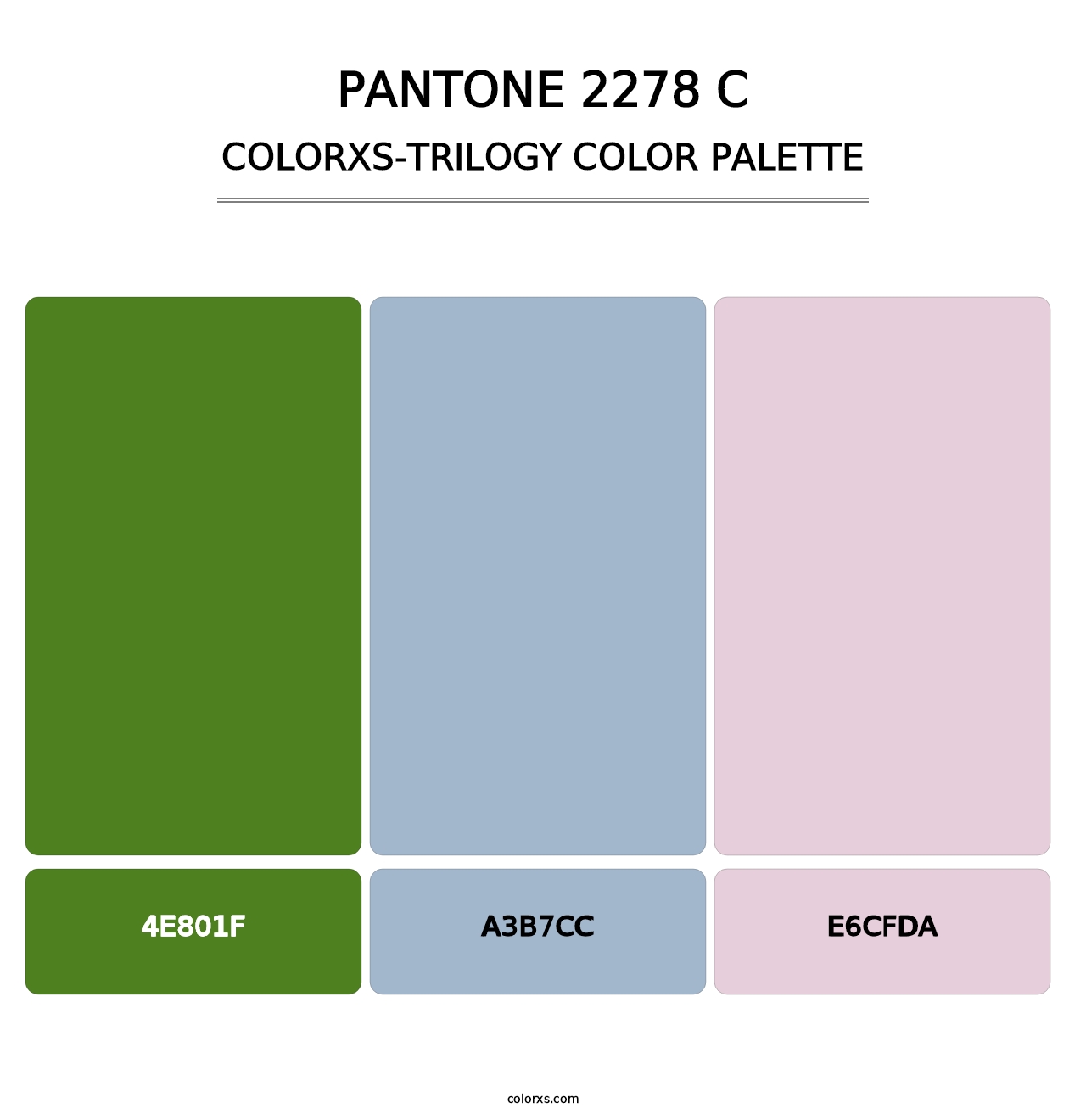 PANTONE 2278 C - Colorxs Trilogy Palette