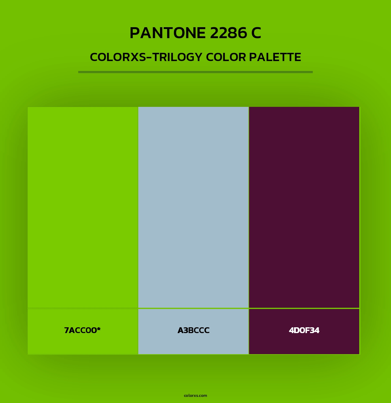 PANTONE 2286 C - Colorxs Trilogy Palette
