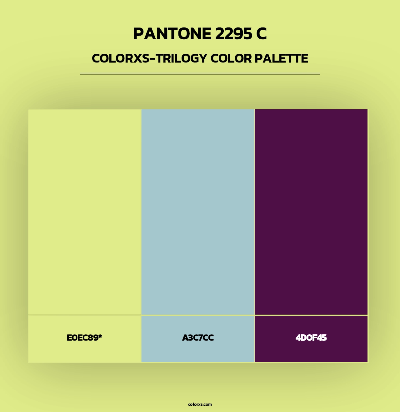 PANTONE 2295 C - Colorxs Trilogy Palette