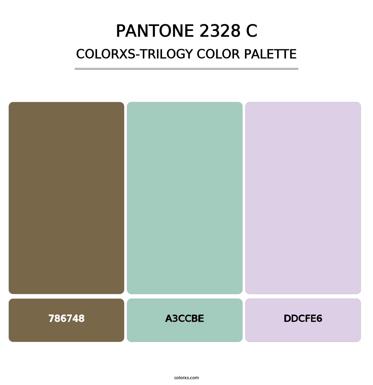 PANTONE 2328 C - Colorxs Trilogy Palette