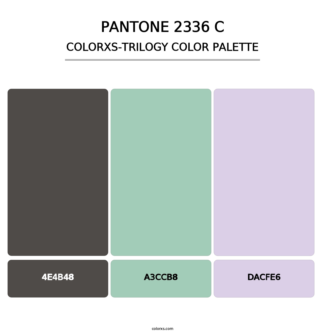 PANTONE 2336 C - Colorxs Trilogy Palette