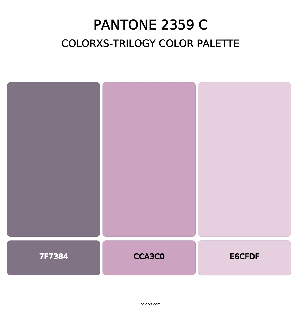 PANTONE 2359 C - Colorxs Trilogy Palette