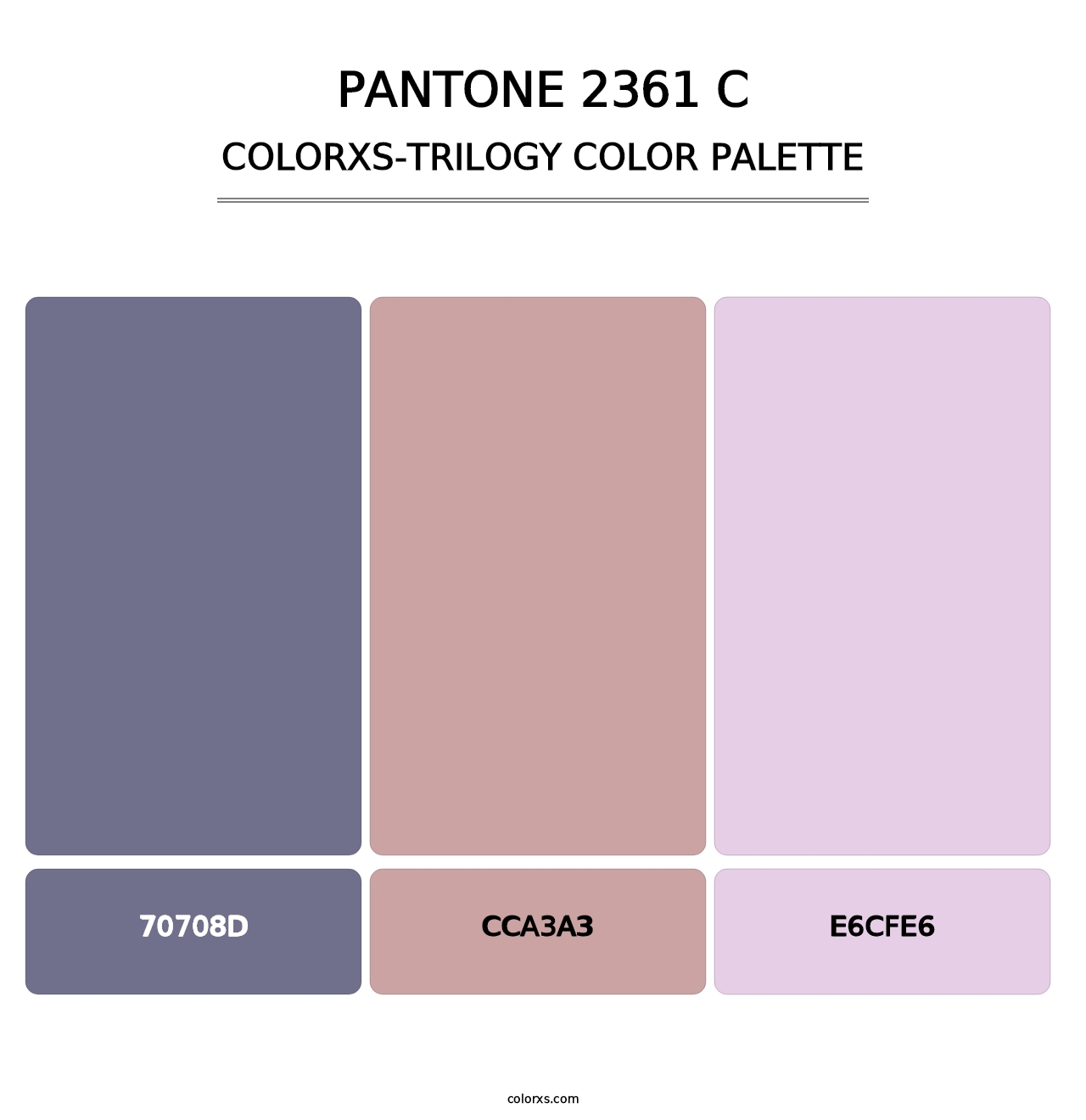 PANTONE 2361 C - Colorxs Trilogy Palette