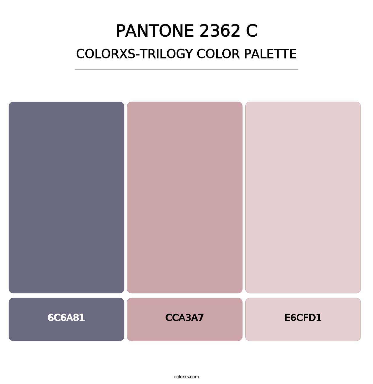 PANTONE 2362 C - Colorxs Trilogy Palette