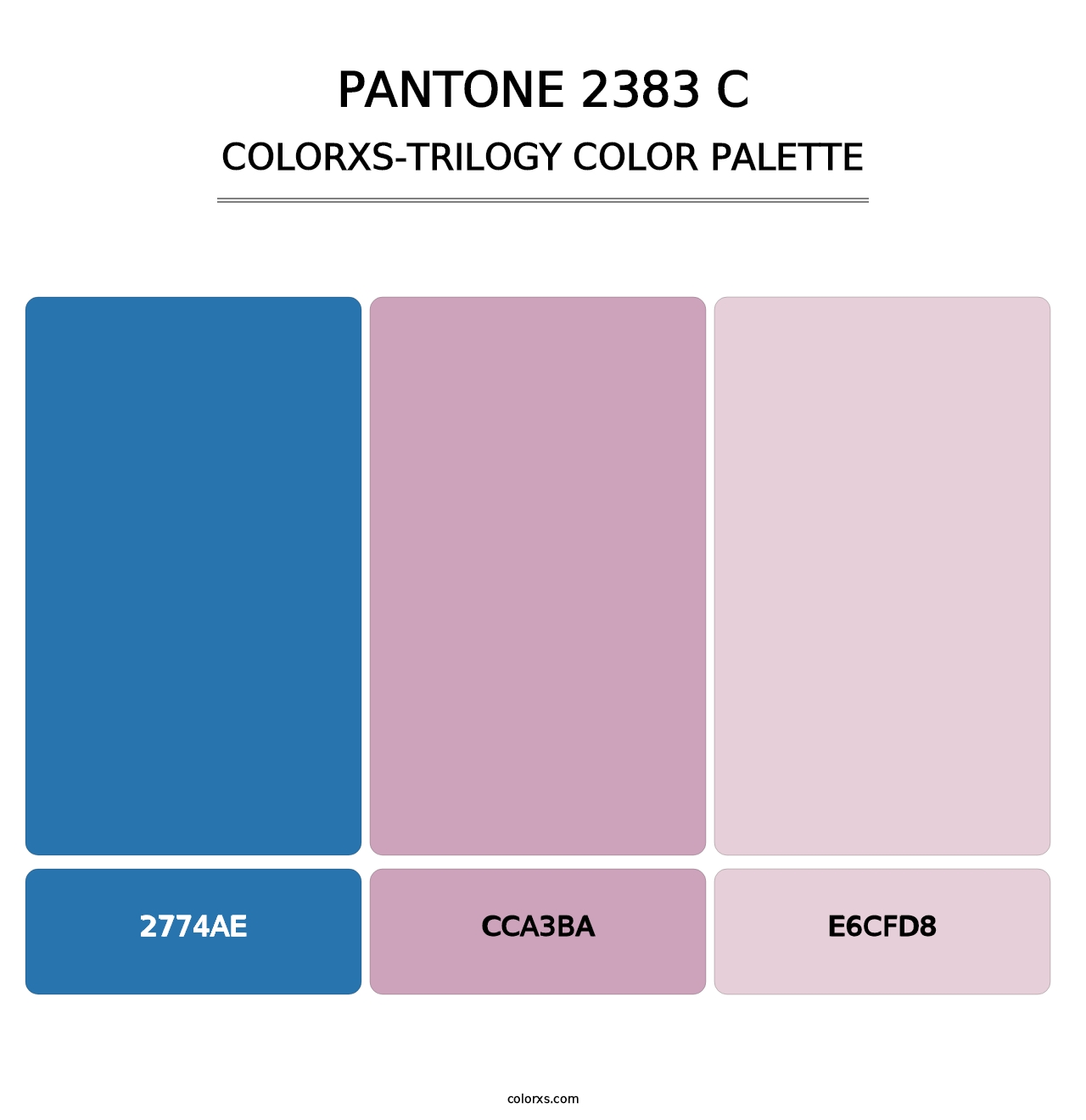 PANTONE 2383 C - Colorxs Trilogy Palette