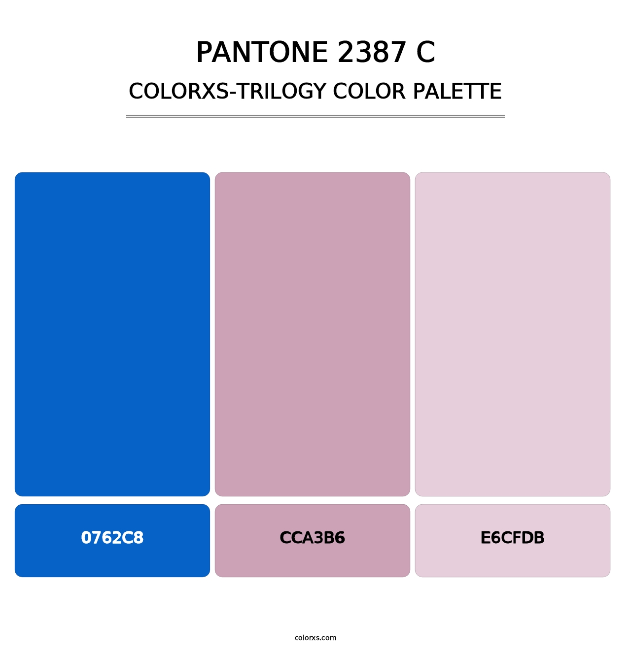 PANTONE 2387 C - Colorxs Trilogy Palette