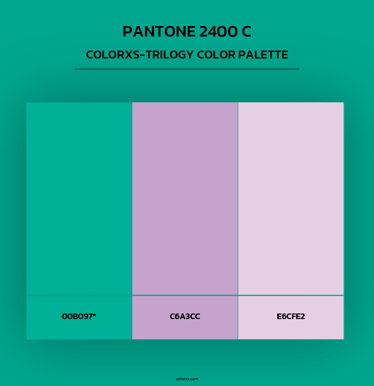 PANTONE 2400 C - Colorxs Trilogy Palette