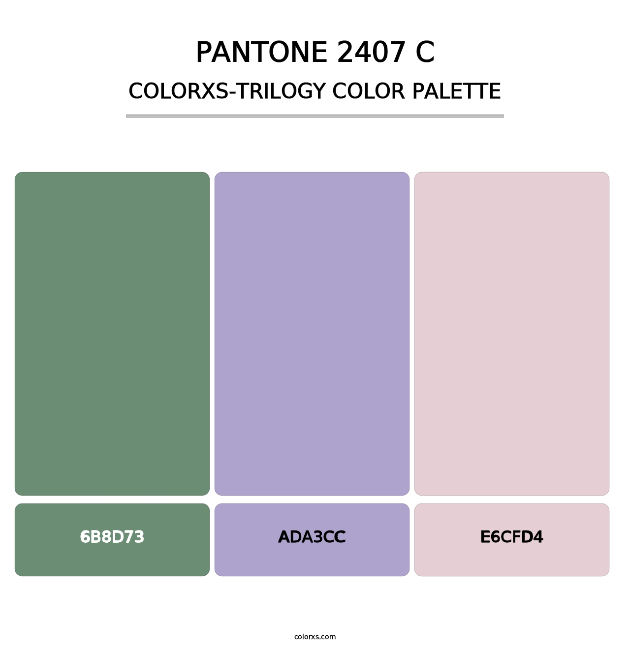 PANTONE 2407 C - Colorxs Trilogy Palette