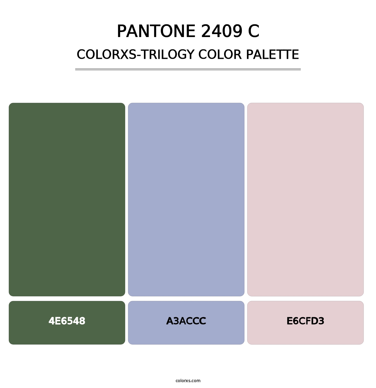 PANTONE 2409 C - Colorxs Trilogy Palette