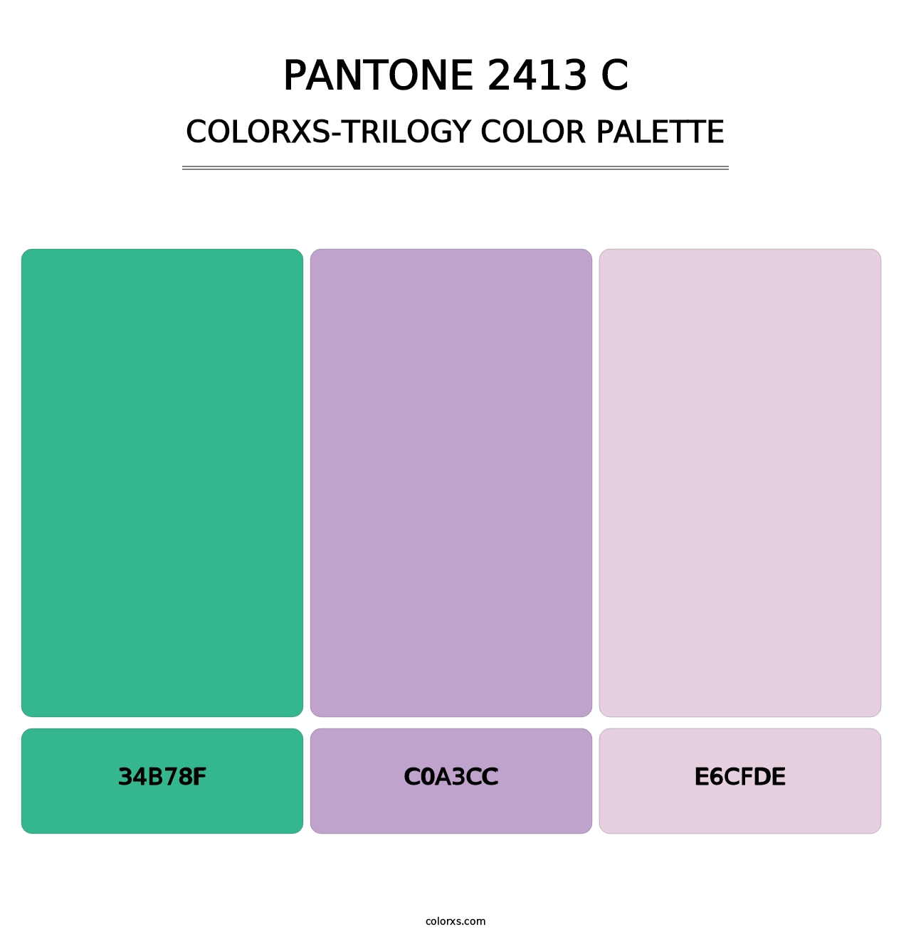 PANTONE 2413 C - Colorxs Trilogy Palette