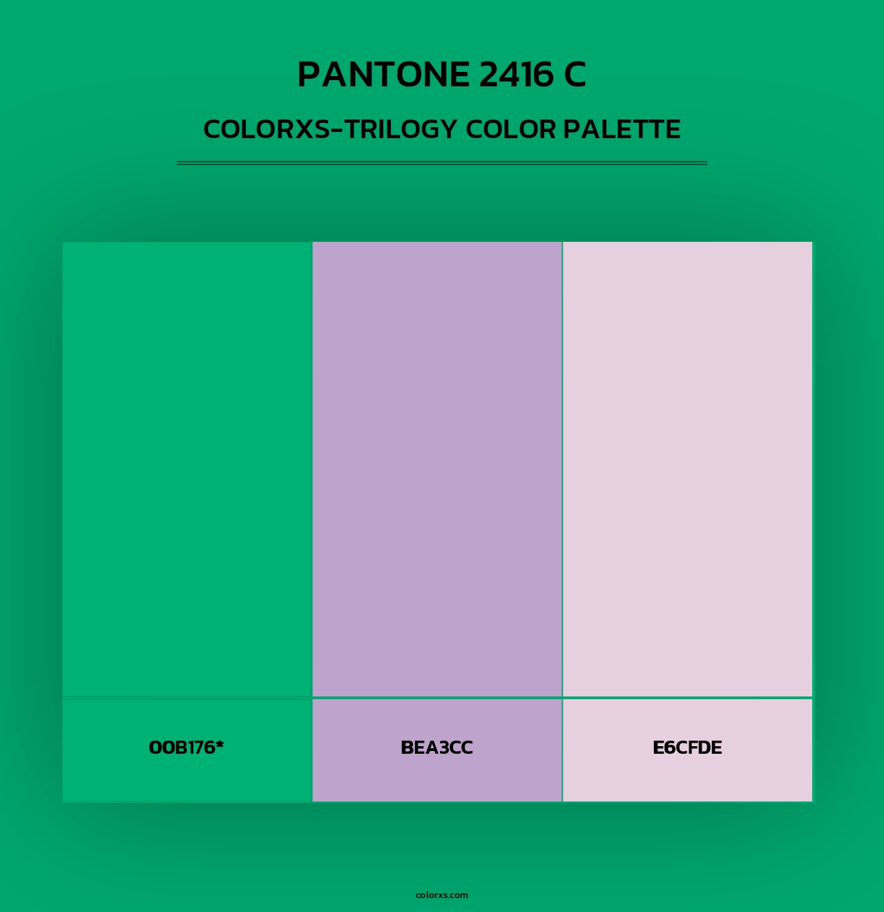 PANTONE 2416 C - Colorxs Trilogy Palette