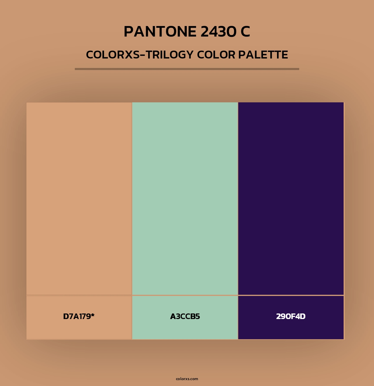PANTONE 2430 C - Colorxs Trilogy Palette